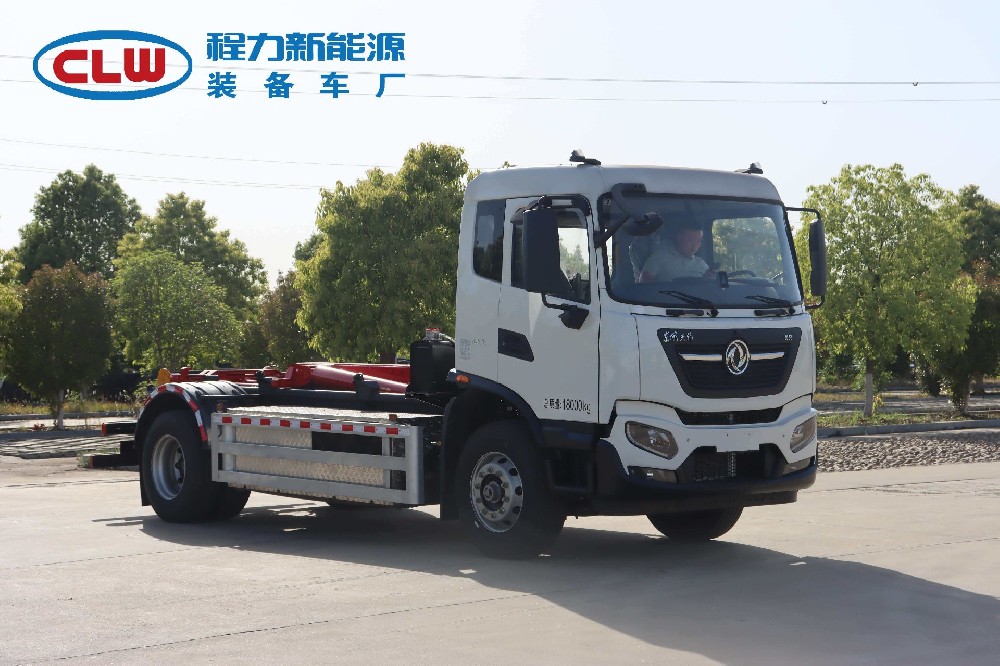 东风天锦18吨新能源纯电勾臂垃圾车