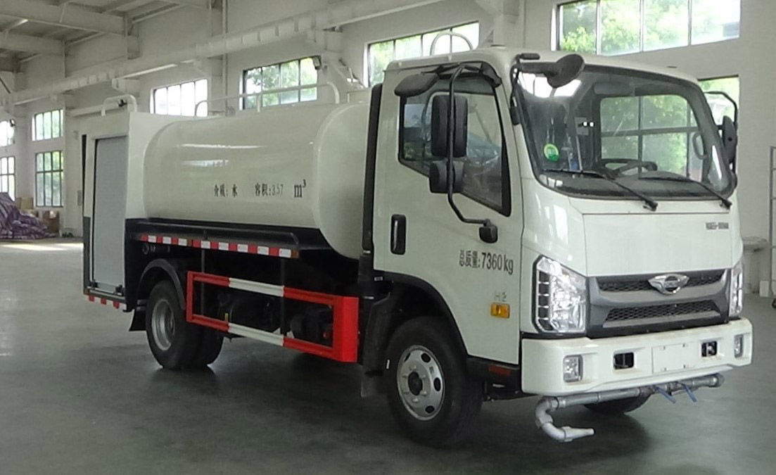 福田3吨H2单排方圆罐消防洒水车